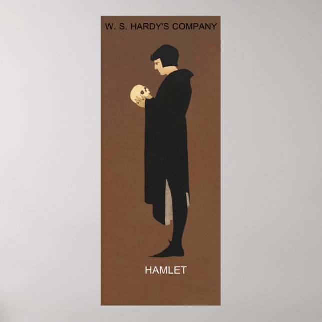 Póster Recreación de Hamlet, afiche vintage (Frente)
