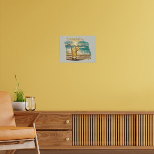 Póster Recrear, indulgar: Sunshine, Sea & Lemonade Bliss