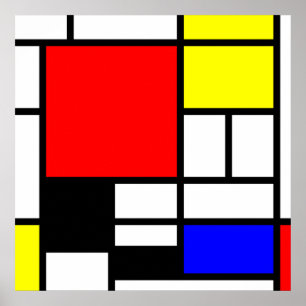 Póster rectángulos MOSAIC cuadrados de color I + tus idea