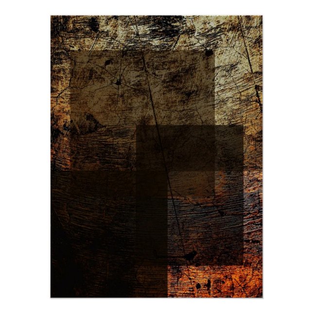 Póster Rectángulos Rústicos (Anverso)