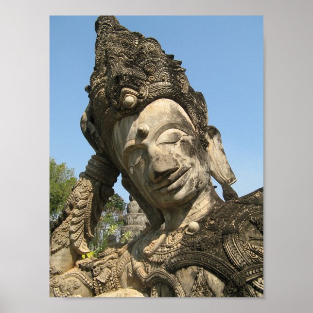 Póster Rectificando Buda... Nong Khai, Isan, Tailandia (Frente)