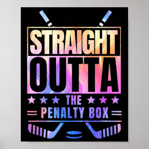 Póster Recto Fuera De La Caja De Penalización Tie Dye Fav