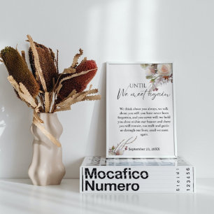 Póster Recuento familiar de Rótulo de boda de invierno