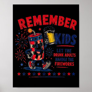 Póster Recuerda a los niños que dejemos que S maneje los