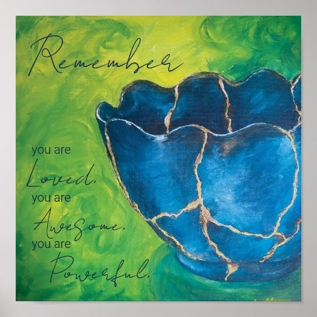 Póster "Recuerda" Broken into Beauty (Frente)