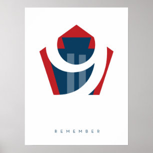 Póster Recuerde 11 de septiembre el poster