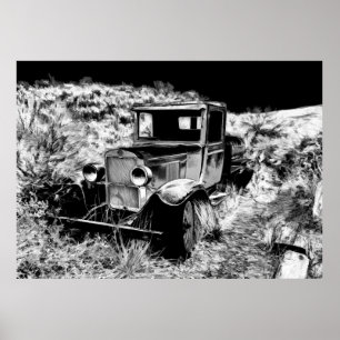 Póster Recuerde Cuándo - Camión Vintage