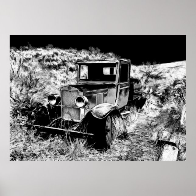 Póster Recuerde Cuándo - Camión Vintage (Frente)