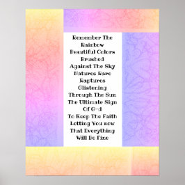 Póster Recuerden el arcoiris