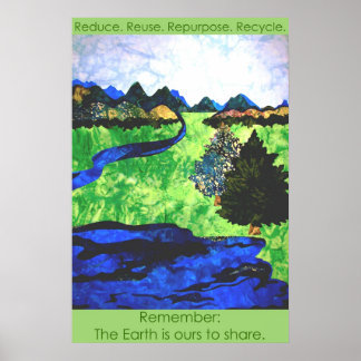 Póster "Recuerden: La Tierra es nuestra para compartir" P