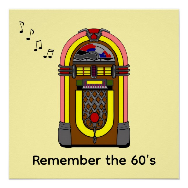 Póster Recuerden los años 60 (Anverso)