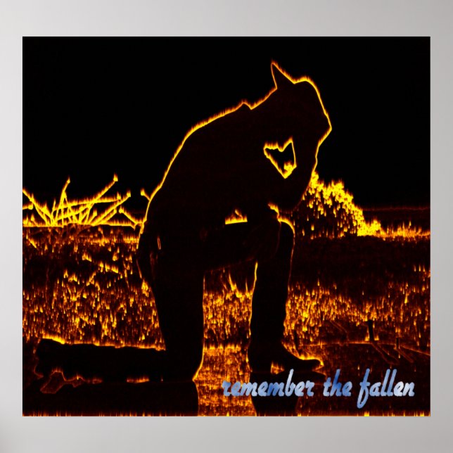 Póster Recuerden los caídos (Frente)
