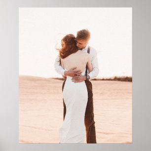 Póster Recuerdo de Foto de Boda Regalo para Recién Casado