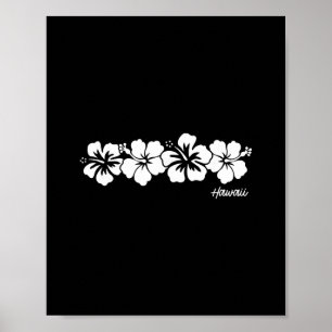 Póster Recuerdo de Hawái Flor de Hibisco Chicas Hawaianas