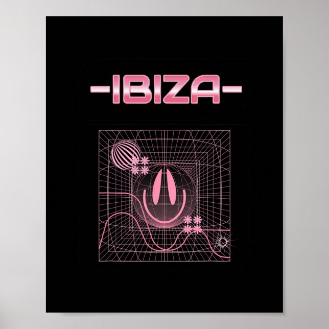 Póster Recuerdo De Ibiza  (Frente)