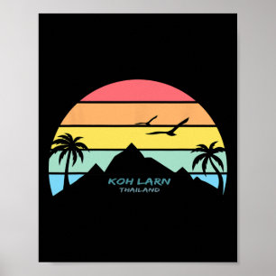 Póster Recuerdo de Koh Larn Tailandia Phuket Pattaya Rega