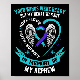 Póster Recuerdo De La Pérdida En Memoria Del Suicidio De 