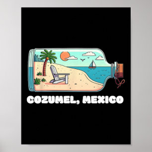 Póster Recuerdo De La Vacación En Cozumel México Viaje Ho