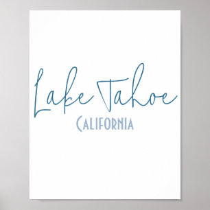 Póster Recuerdo de Lake Tahoe, California