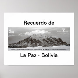 Póster Recuerdo de Las Paz
