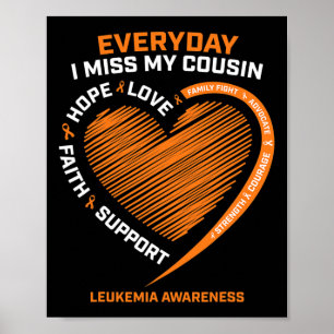 Póster Recuerdo De Mi Primo Leukemia Awaren