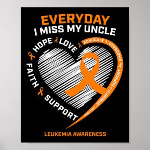 Póster Recuerdo De Mi Tío Leukemia Awarene