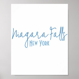 Póster Recuerdo de Niagara Falls, Nueva York