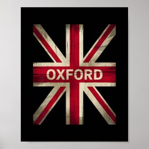 Póster Recuerdo de Oxford Inglaterra Gran Bretaña Uk Hist