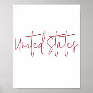 Póster Recuerdo de regalo de Estados Unidos de América