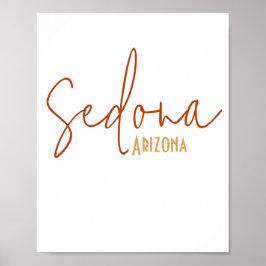 Póster Recuerdo de Sedona Arizona