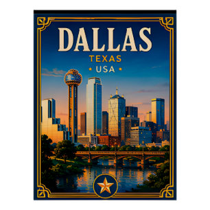 Póster ⭐ Recuerdo de vacaciones en Dallas Texas