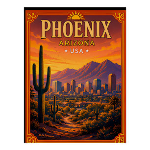 Póster 🌵 Recuerdo de vacaciones en el desierto de Phoeni