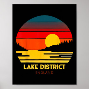 Póster Recuerdo de vacaciones en el Distrito de los Lagos