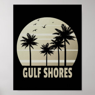 Póster Recuerdo de vacaciones en Gulf Shores Alama
