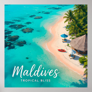 Póster 🧲 Recuerdo de Vacaciones en la Playa Tropical de
