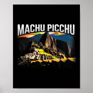 Póster Recuerdo de viaje a Machu Picchu Perú Regalo