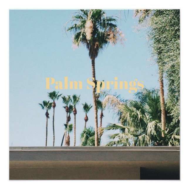 Póster Recuerdo de viaje a Palm Springs (Anverso)