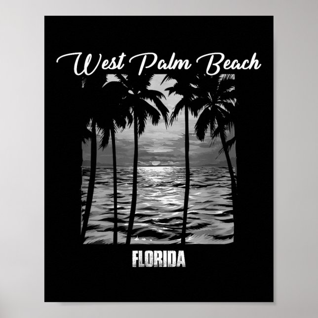 Póster Recuerdo de West Palm Beach - Florida Reminder _1 (Frente)
