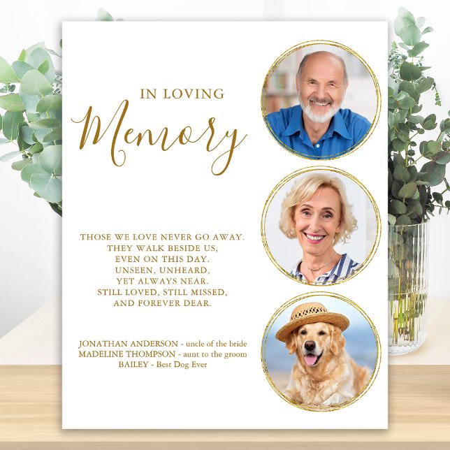 Póster Recuerdo del elegante Boda de fotos Gold 3 (Subido por el creador)