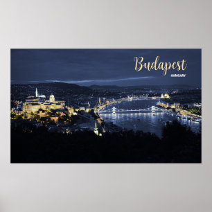 Póster Recuerdo del Poster del Muro de Budapest Hungría