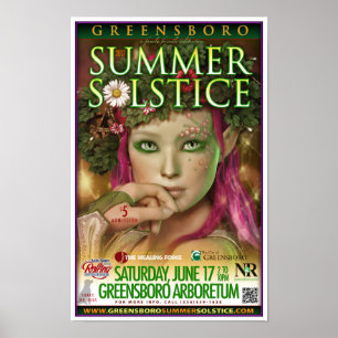 Póster Recuerdo del Solsticio de Verano de Greensboro 201