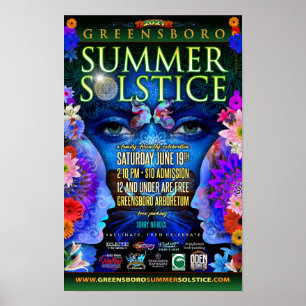 Póster Recuerdo del solsticio de verano de Greensboro 202