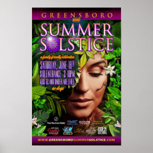 Póster Recuerdo del solsticio de verano de Greensboro 202