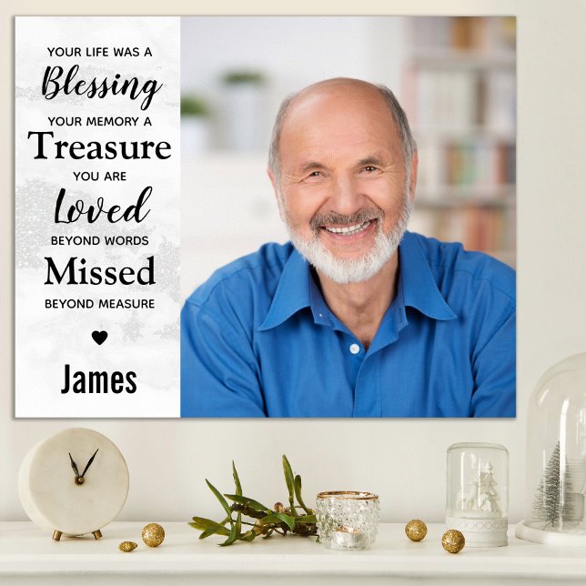 Póster Recuerdo Moderno de Mármol Memorial Recuerdo Fotog (Subido por el creador)