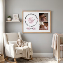 Recuerdo Personalizado Minimalista Rosa para el Pr
