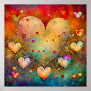 Póster Recuerdo romántico del Día de San Valentín