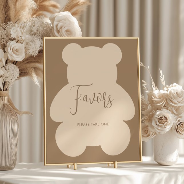 Póster Recuerdos de Baby Shower Beige Barely Wait (Subido por el creador)