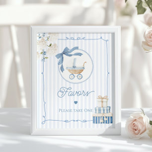 Póster Recuerdos de Carruaje Vintage Chinoiserie para Bab