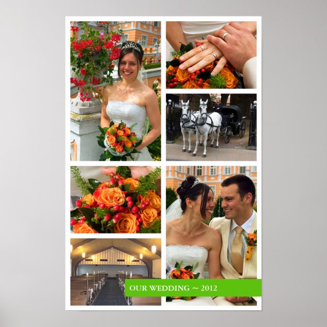 Póster Recuerdos de colección de fotos de la banda verde  (Frente)