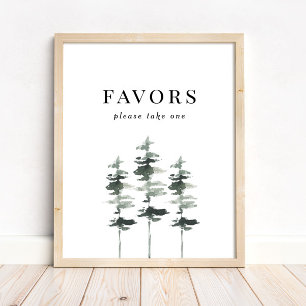 Póster Recuerdos de Despedida de Soltera de Bosque Rústic